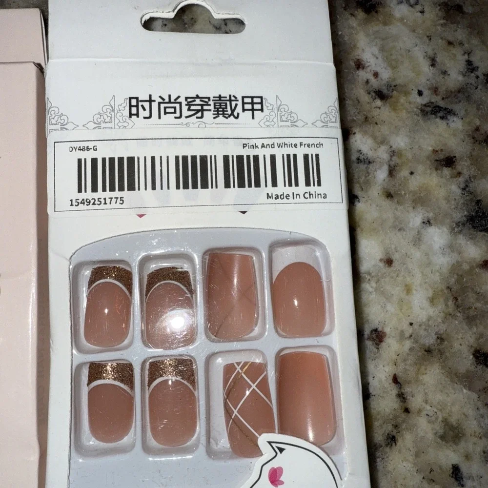 Lot Of 8 Boxes Press‎ On Nails. 24 Pieces Per New Box.  4392